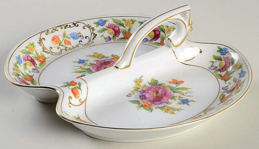 Dresdena 2 Part Divided Candy Dish by Noritake-1