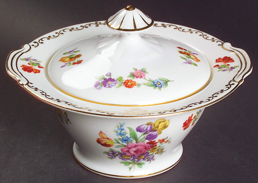 Dresdoll Sugar Bowl & Lid by Noritake-1