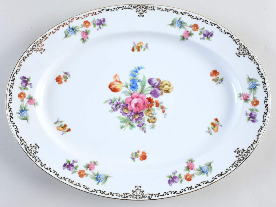 Dresdoll 13" Oval Serving Platter by Noritake-1