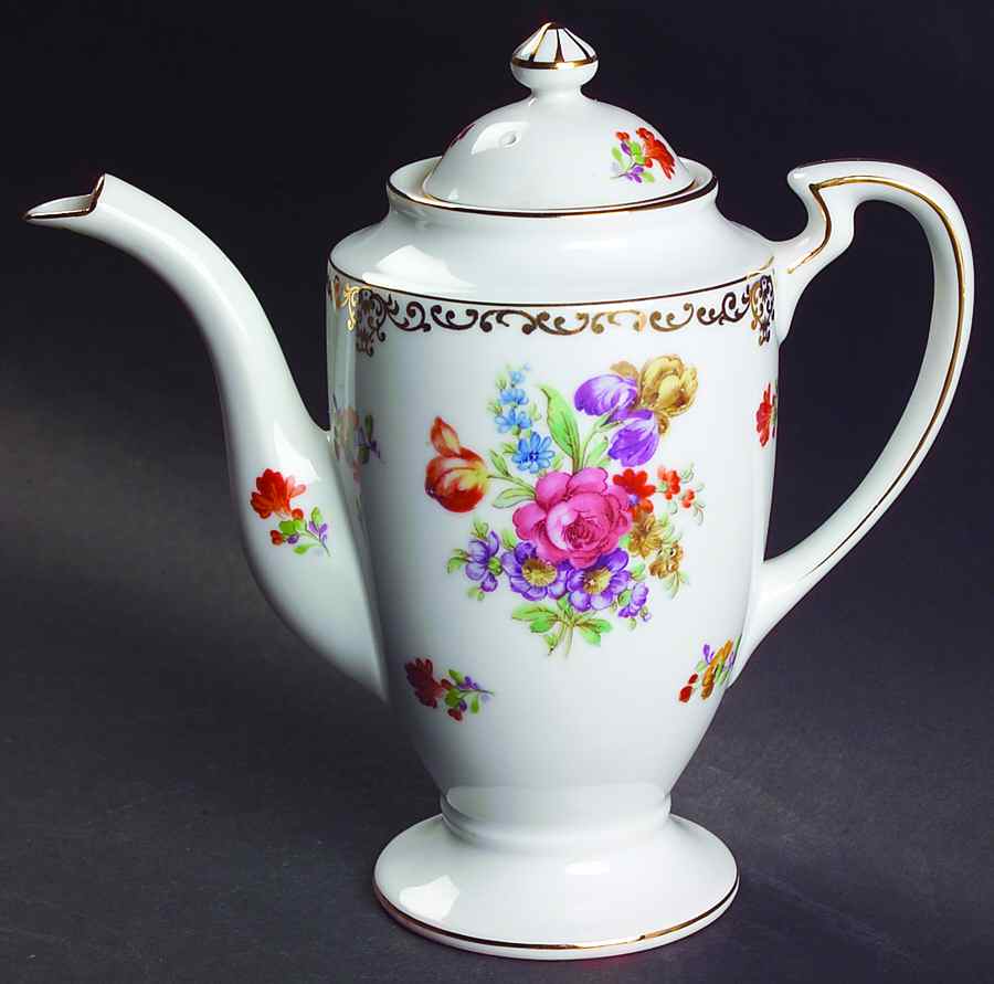 Dresdoll Mini Coffee Pot & Lid by Noritake-1
