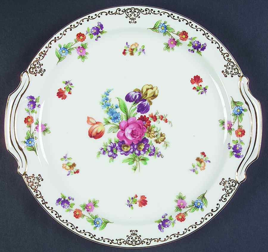 Dresdoll Handled Cake Plate by Noritake-1