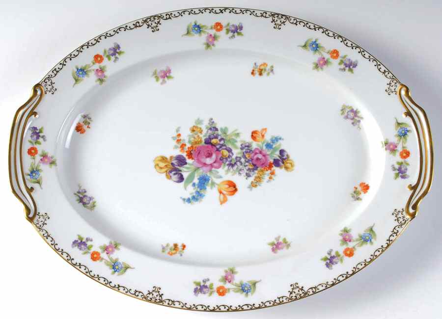 Dresdoll 16" Oval Serving Platter by Noritake-1