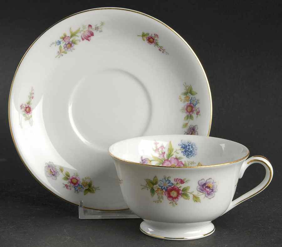 Dresgay Footed Cup & Saucer Set by Noritake-1
