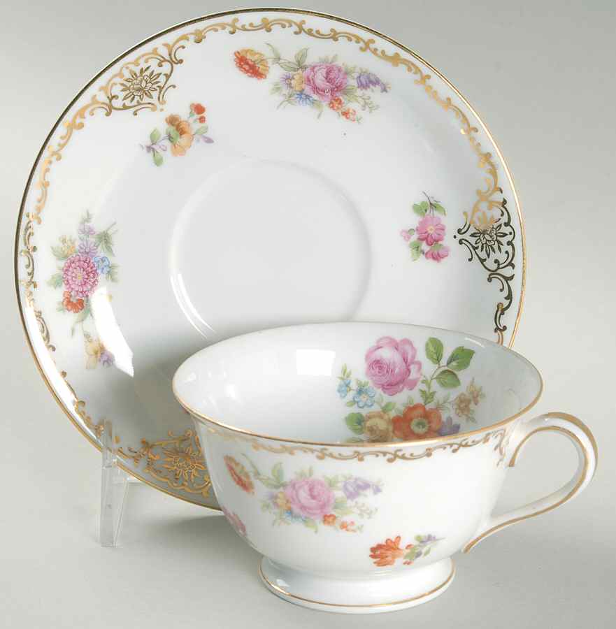 Dresita Footed Cup & Saucer Set by Noritake-1