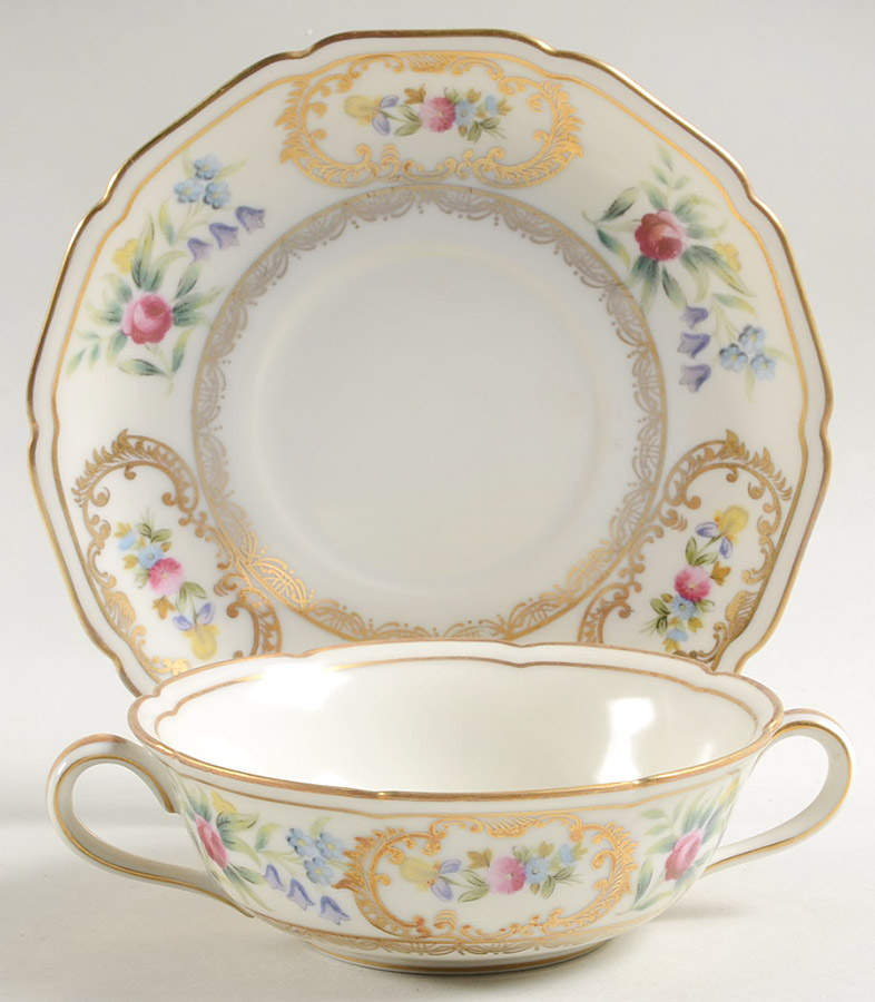 Dresolin Flat Cream Soup Bowl & Saucer Set by Noritake-1