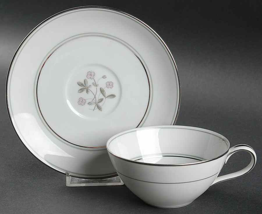 Duane Flat Cup & Saucer Set by Noritake-1