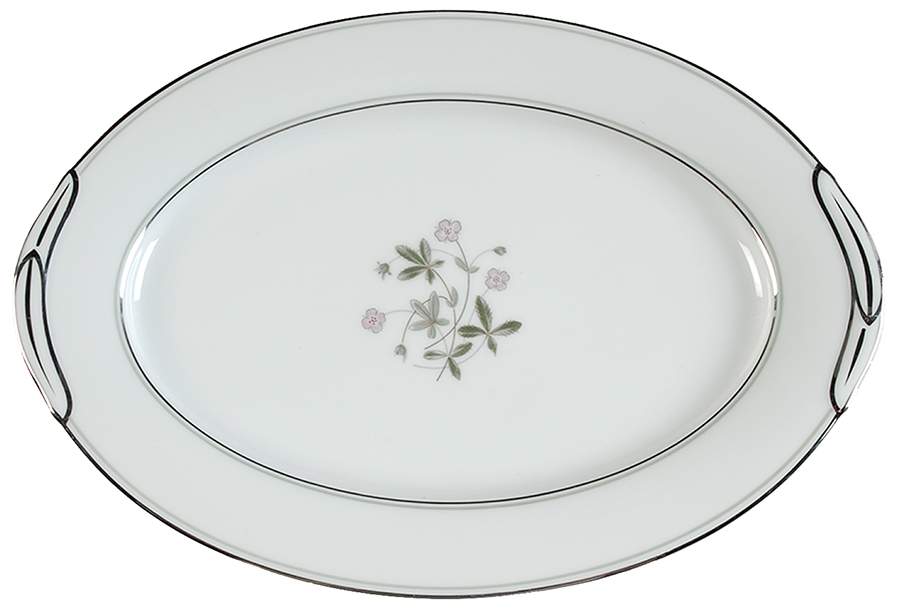 Duane 12" Oval Serving Platter by Noritake-1