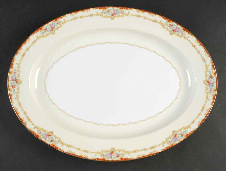 Dubarry 16" Oval Serving Platter by Noritake-1