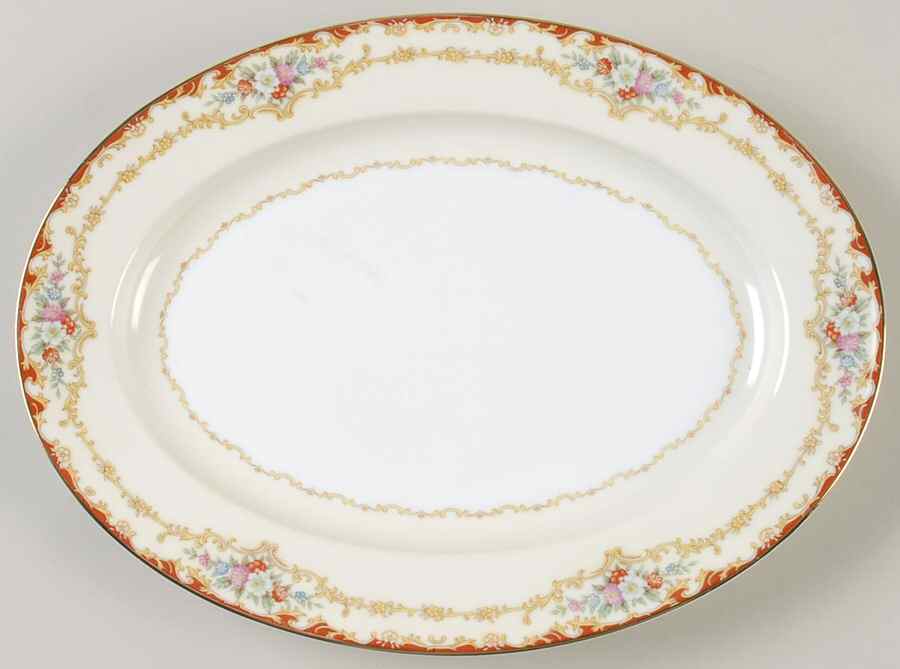 Dubarry 11" Oval Serving Platter by Noritake-1