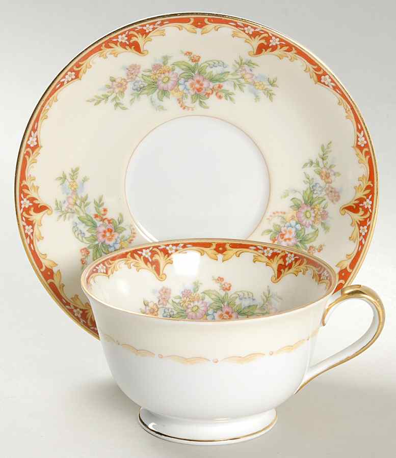 Dudley Footed Cup & Saucer Set by Noritake-1