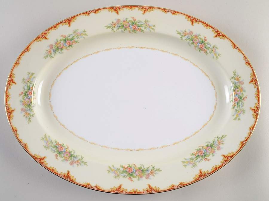 Dudley 16" Oval Serving Platter by Noritake-1
