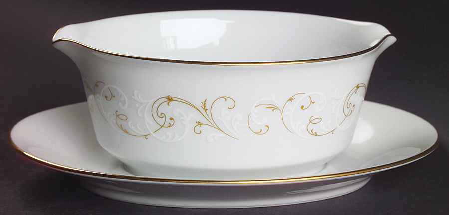 Duetto Gravy Boat with Attached Underplate by Noritake-1