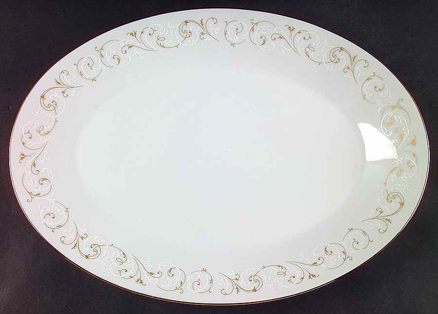 Duetto 16" Oval Serving Platter by Noritake-1
