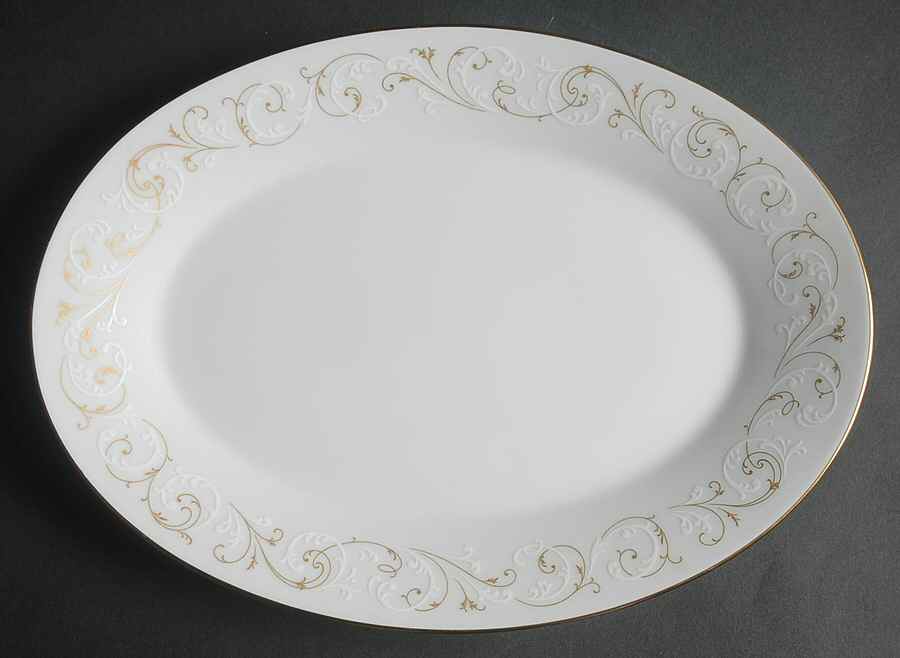 Duetto 12" Oval Serving Platter by Noritake-1