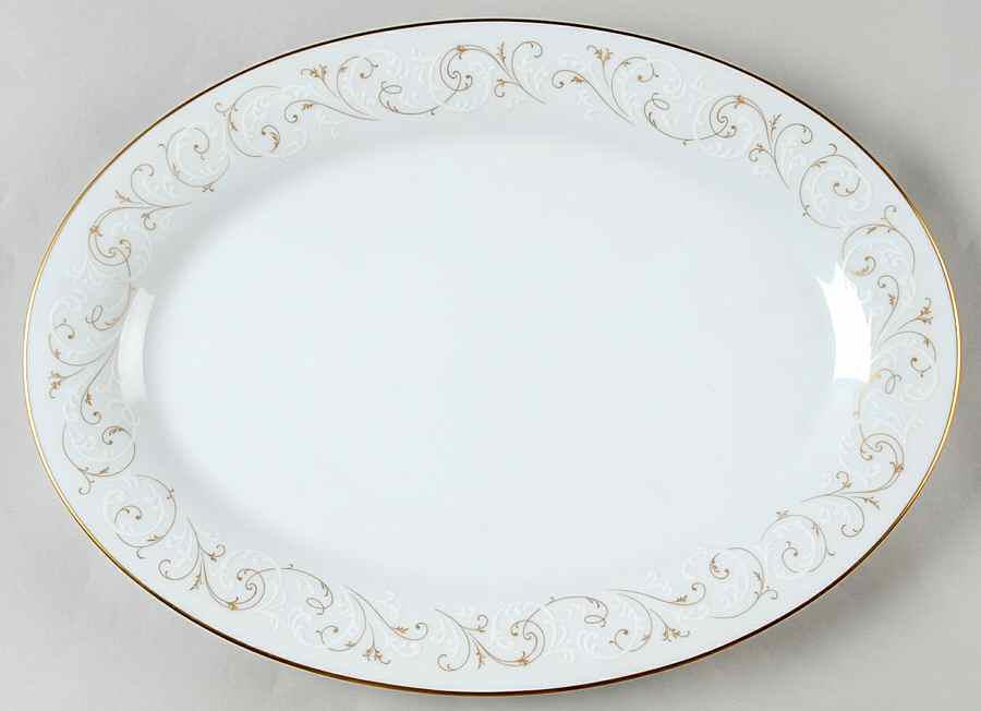 Duetto 14" Oval Serving Platter by Noritake-1