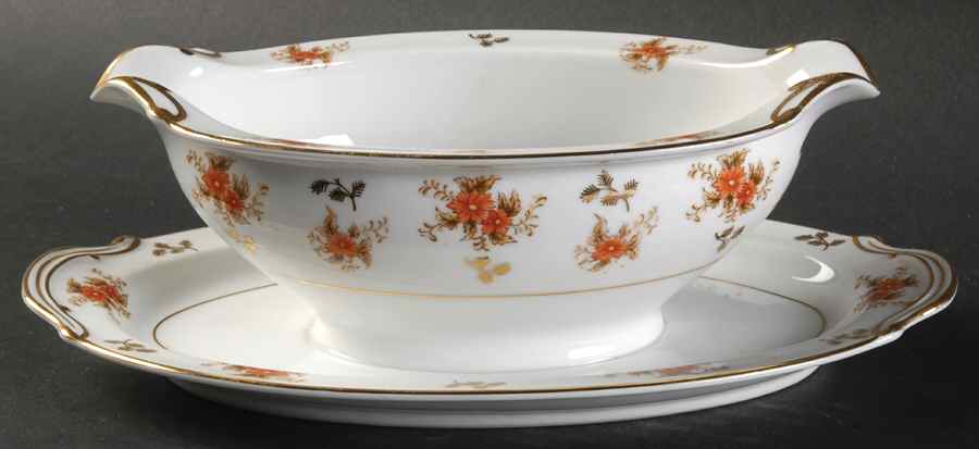 Dulcy Gravy Boat with Attached Underplate by Noritake-1
