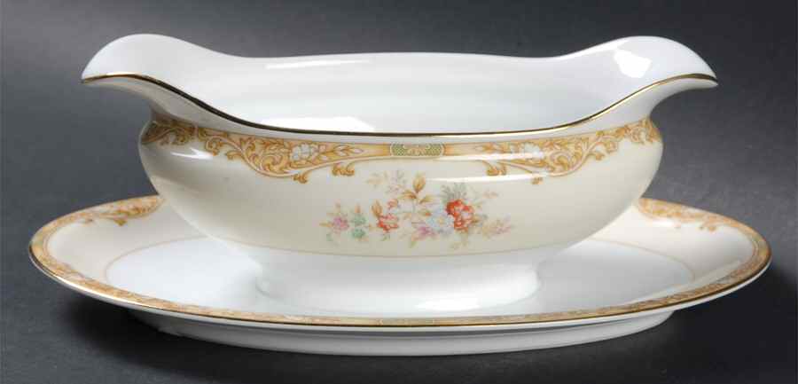 Durena Gravy Boat with Attached Underplate by Noritake-1