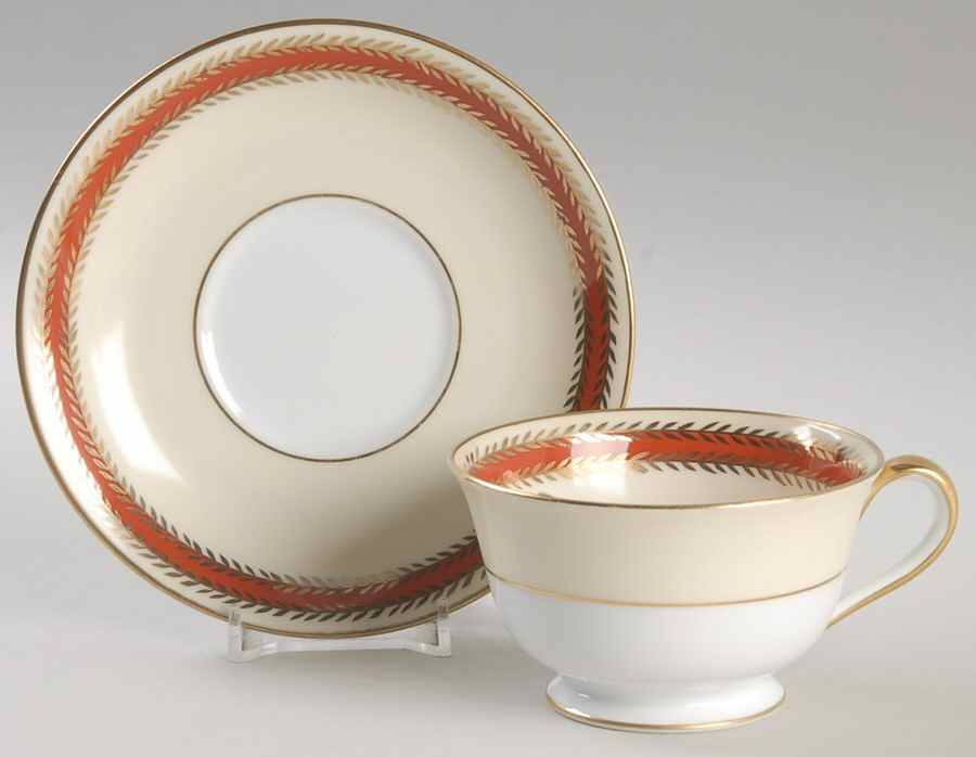 Durga Footed Cup & Saucer Set by Noritake-1