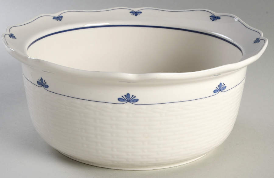 Dutch Tile 10" Round Vegetable/Souffle by Noritake-1