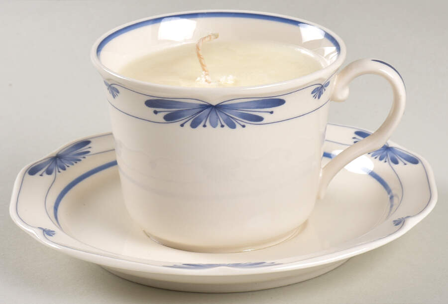 Dutch Tile Scented Cup & Saucer Candle-Coffee  HC by Noritake-1