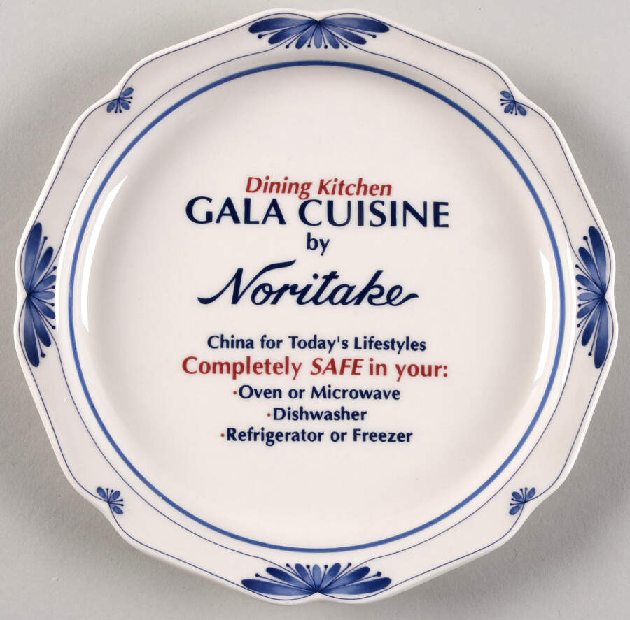Dutch Tile Advertising Salad Plate by Noritake-1