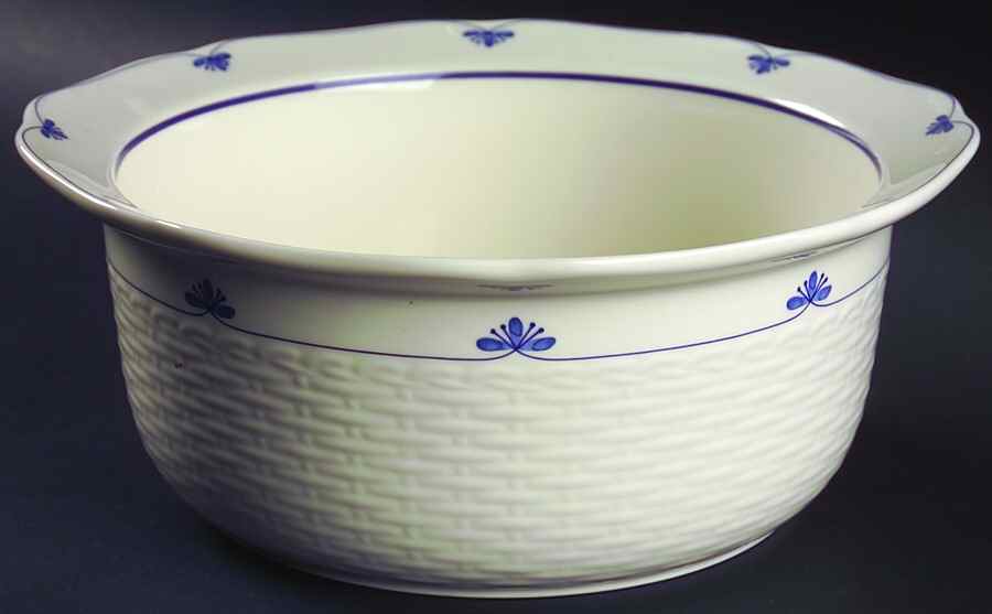 Dutch Tile 9" Round Vegetable/Souffle by Noritake-1