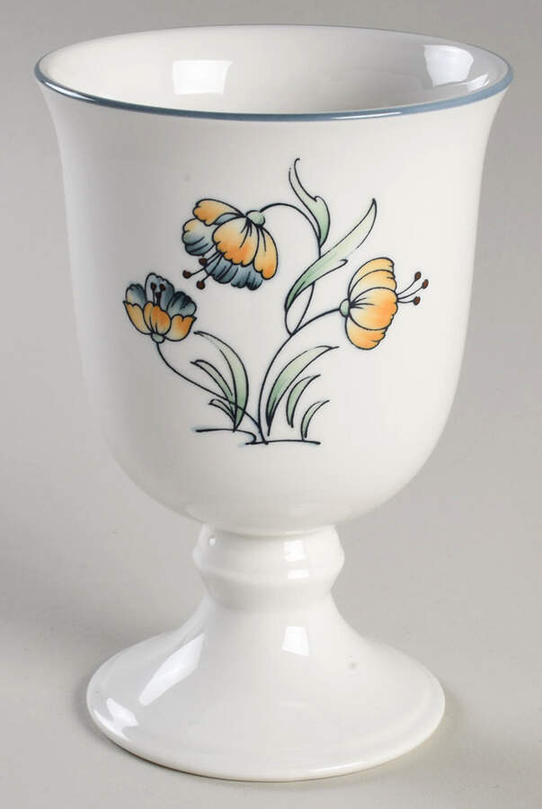 Dutch Weave China Goblet by Noritake-1