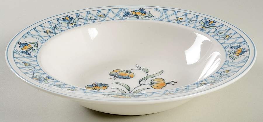 Dutch Weave Rim Soup Bowl by Noritake-1