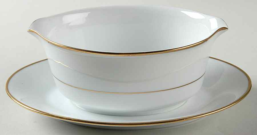 Dynasty Gravy Boat with Attached Underplate by Noritake-1