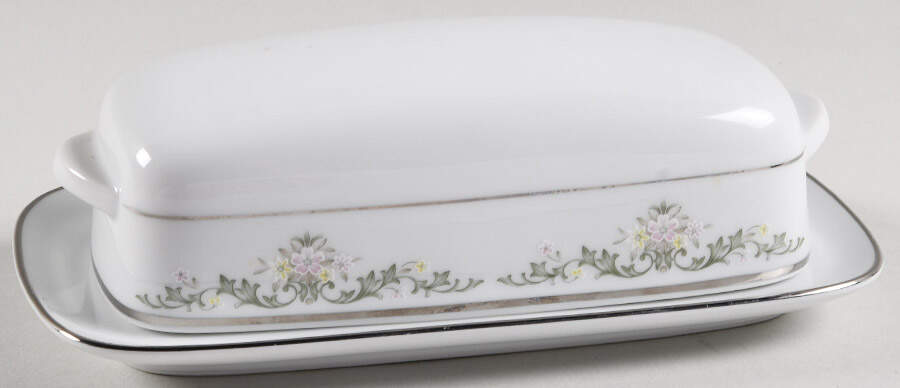 Early Spring 1/4 Lb Covered Butter by Noritake-1