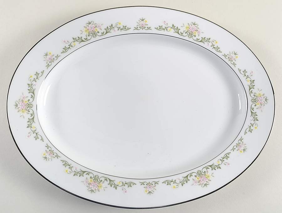 Early Spring 13" Oval Serving Platter by Noritake-1