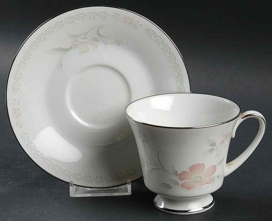 Eden Footed Cup & Saucer Set by Noritake-1