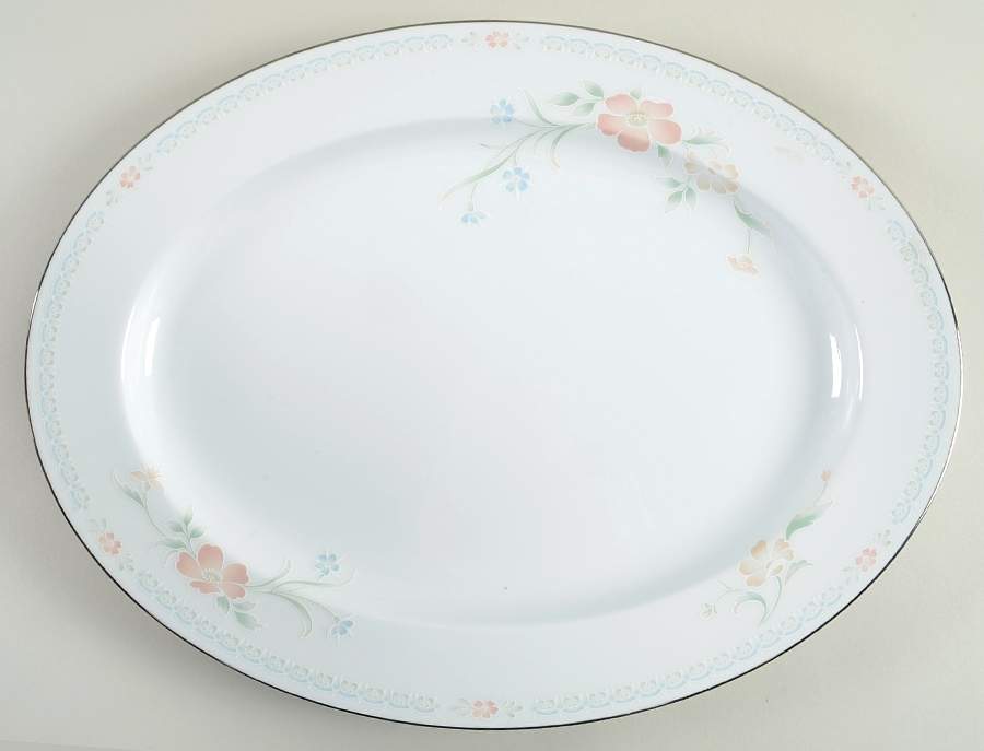 Eden 16" Oval Serving Platter by Noritake-1