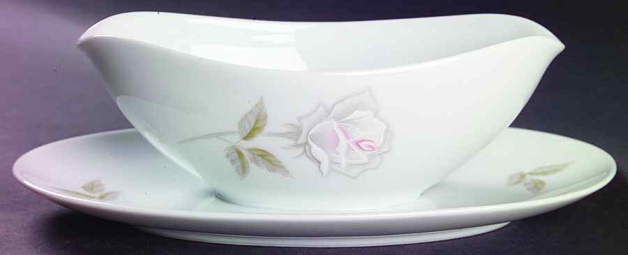 Edenrose Gravy Boat with Attached Underplate by Noritake-1