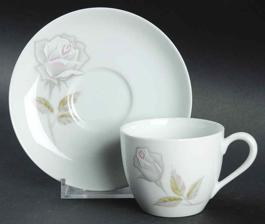 Edenrose Flat Demitasse Cup & Saucer Set by Noritake-1