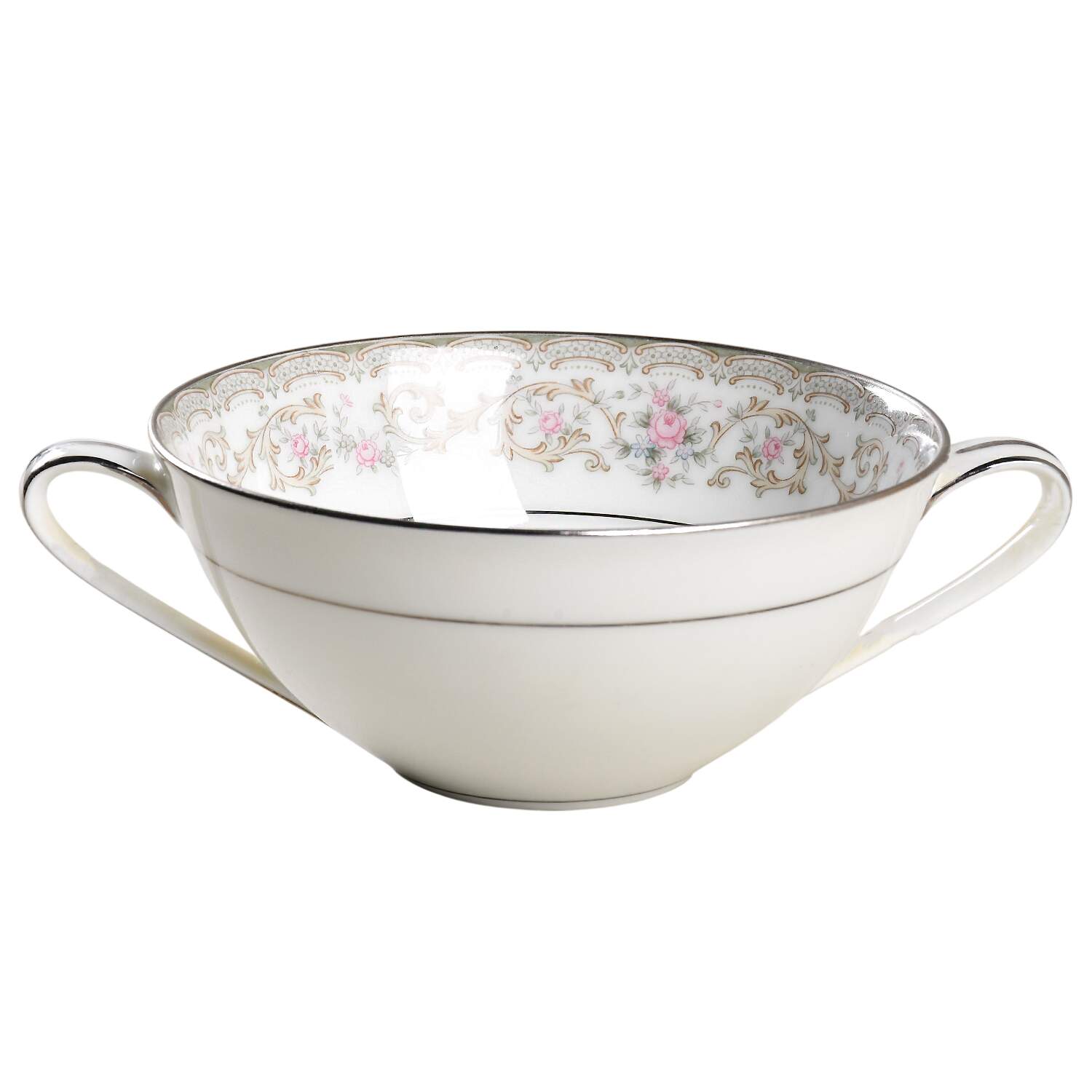 Edgewood Flat Cream Soup Bowl by Noritake-1