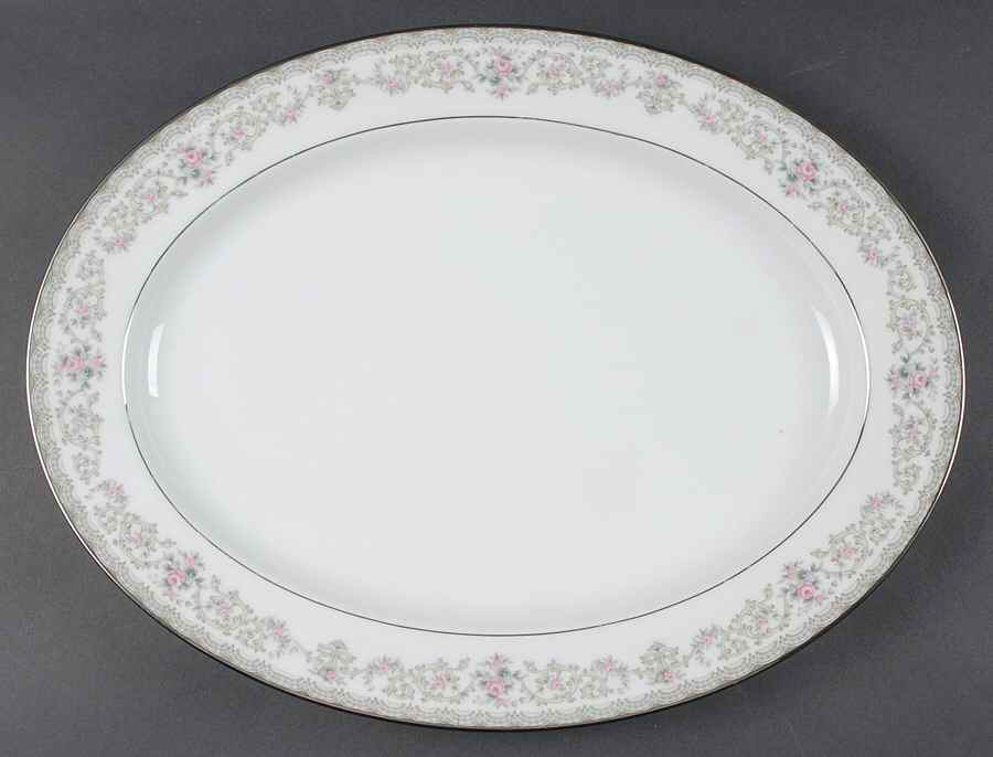 Edgewood 16" Oval Serving Platter by Noritake-1