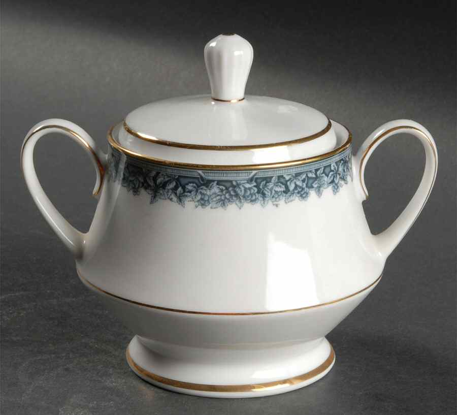 Edgerow Sugar Bowl & Lid by Noritake-1