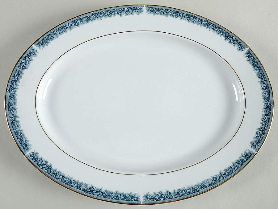 Edgerow 13" Oval Serving Platter by Noritake-1