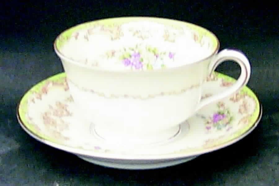 Edinboro Footed Cup & Saucer Set by Noritake-1