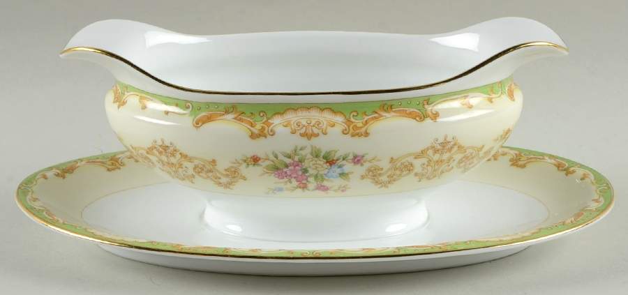 Edinboro Gravy Boat with Attached Underplate by Noritake-1
