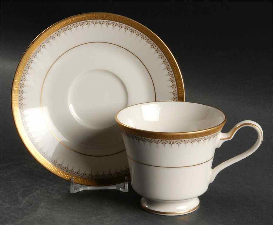 Edinburgh Footed Cup & Saucer Set by Noritake-1