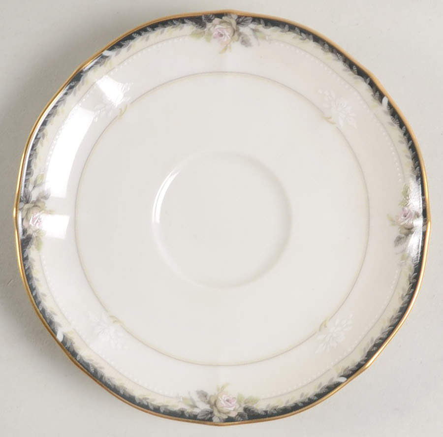 Edwardian Rose Saucer by Noritake-1