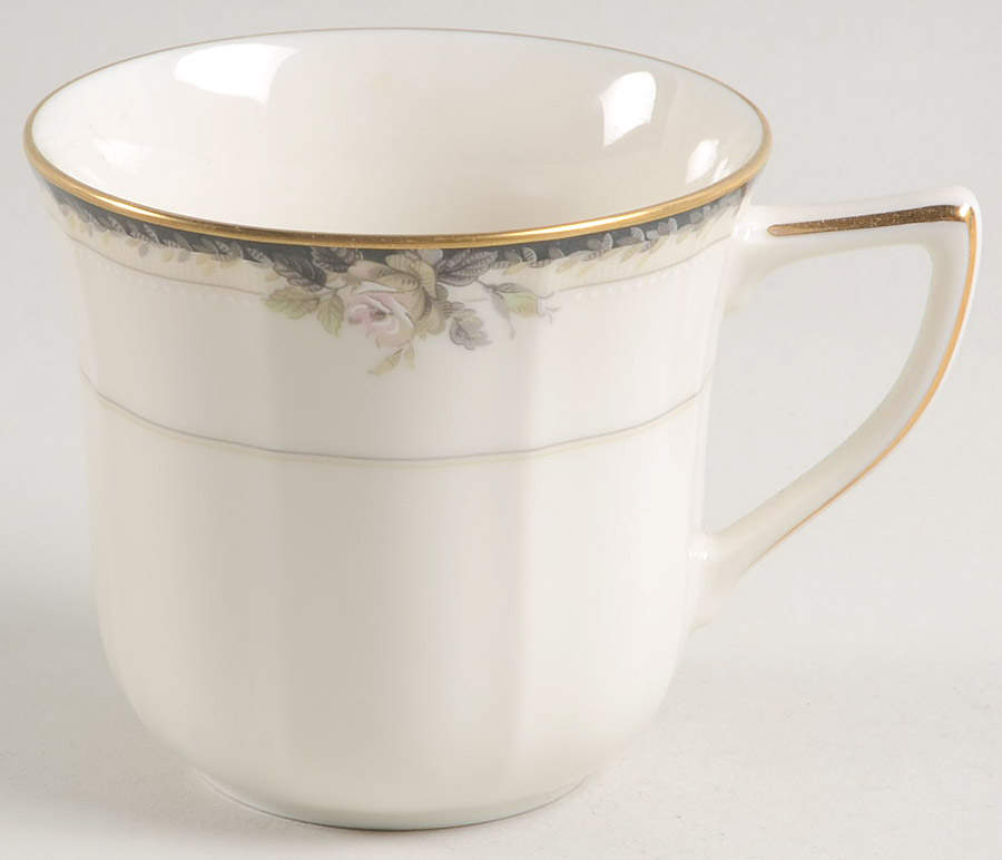 Edwardian Rose Flat Cup by Noritake-1