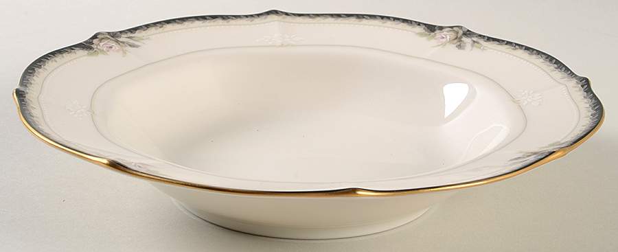 Edwardian Rose Rim Soup Bowl by Noritake-1