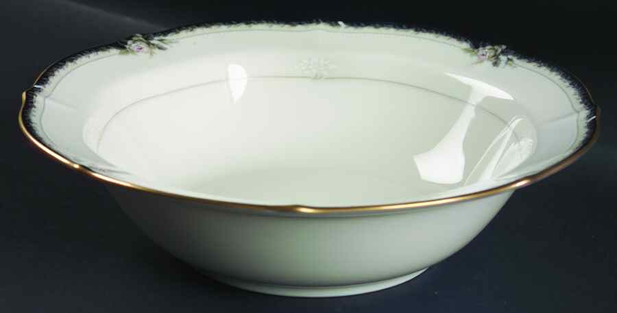 Edwardian Rose 9" Round Vegetable Bowl by Noritake-1