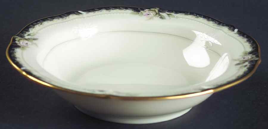 Edwardian Rose Rim Fruit/Dessert (Sauce) Bowl by Noritake-1