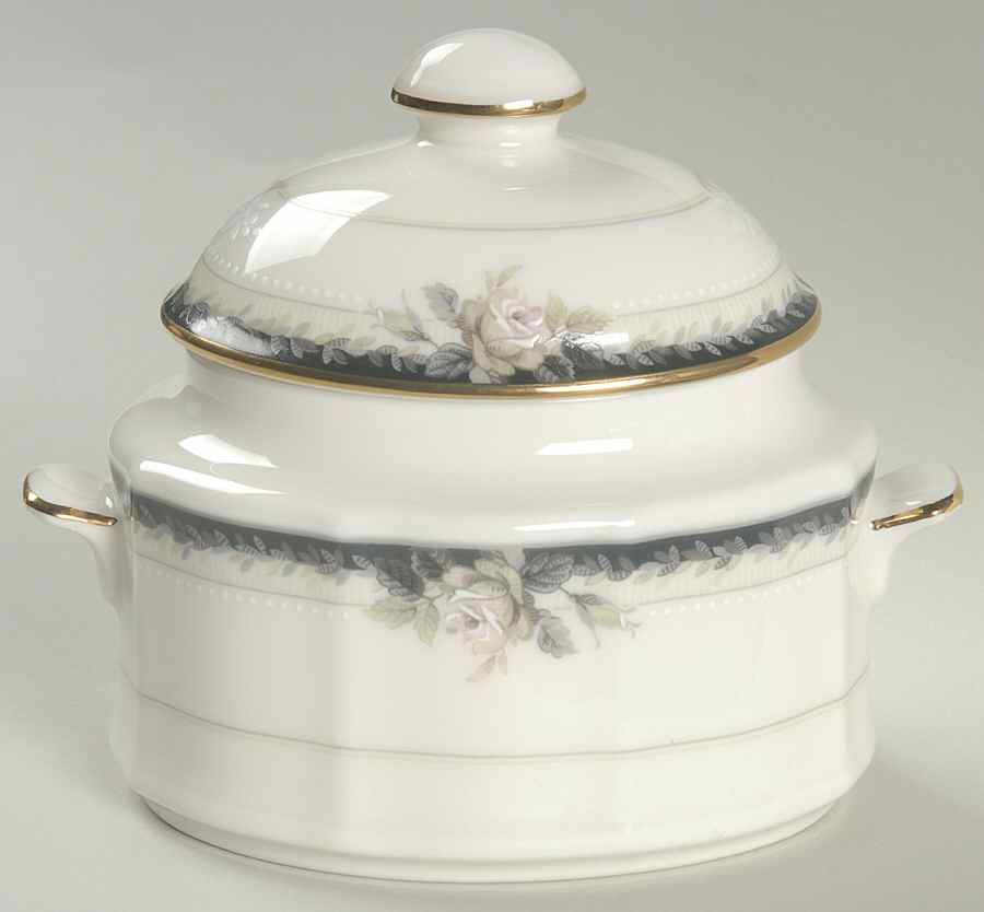 Edwardian Rose Sugar Bowl & Lid by Noritake-1