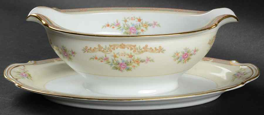 Eire Gravy Boat with Attached Underplate by Noritake-1