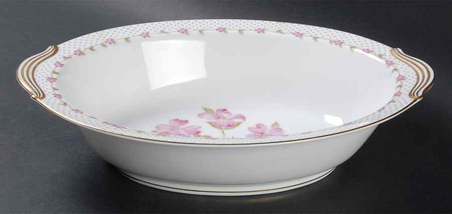 Elaine 10" Oval Vegetable Bowl by Noritake-1